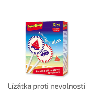 TravelPop lízátka proti nevolnosti